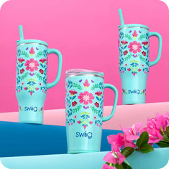 Flora Azul Travel Mug 22oz