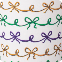 Mardi Gras Bows Medium Iced Cup Coolie