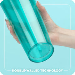 Lucky Leopard Plastic Tumbler 24oz