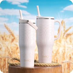 Saddle Stitch Cream Mega Mug 40oz